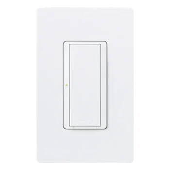 Interruptor de Pared On/Off / Doble Voltaje 120/277 V / 8 A Iluminación / 2 Hilos Sin Neutro / RF 431-437 MHz / Unipolar o Multilocalización