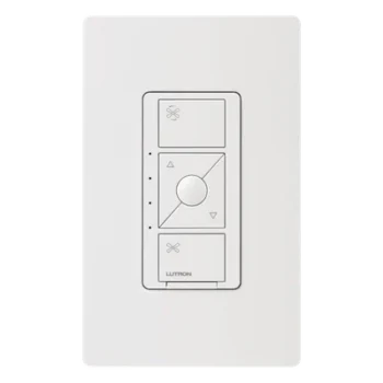 Control de Velocidad de Pared / 1.5 A / 120 V / Unipolar / Neutro Requerido / Velocidad Favorita / Blanco