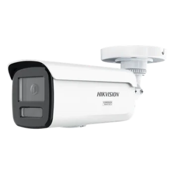 Bala IP / 6 Megapixel / Lente 4 mm / 197 pies IR + Luz Blanca / Exterior IP67 / Estrobo Azul y Rojo / WDR 130 dB / ACUSENSE 3.0 / Metal / NEMA 4X / ACUSEEK
