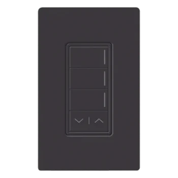 Botonera de Pared Inteligente / 3 Botones de Escena / Barra Subir-Bajar / Retroiluminada / RF Clear Connect Type X / 120-277 V / Acabado Midnight