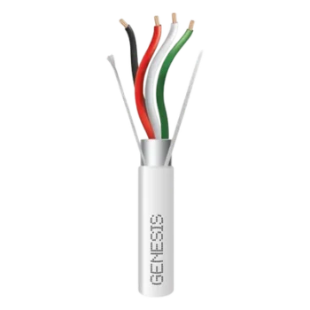 Bobina de Cable Plenum / 4 x 18 AWG / Blindado con Drenaje / 305 m (1000 ft) / Clasificación CMP, CL3P, FPLP, FT6 / Color Natural
