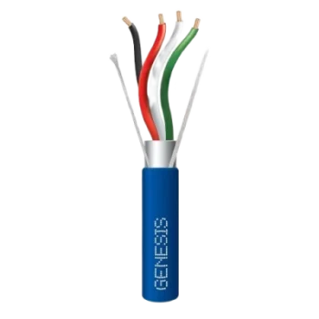 Bobina de Cable / 4 x 18 AWG / Blindado con Drenaje / Clasificación Plenum CMP-CL3P-FPLP / 305 m (1000 ft) / Color Azul
