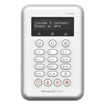 Teclado Inalámbrico / Pantalla Alfanumérica Retroiluminada / Alcance 92 m (301.8 ft) / Armado Stay-Away / 2.4 GHz / 5 Años Batería