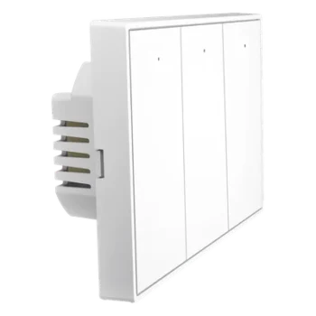 Interruptor táctil inalámbrico / ZigBee 3.0 / 3 zonas independientes / 100-250V / 0.2W standby