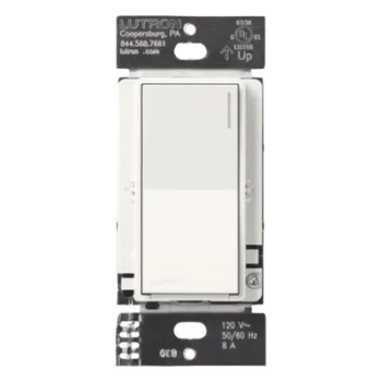 Apagador Auxiliar de Pared / Control 3 Vías o Escalera / 120 V / Hasta 4 Unidades por Principal / 45 m (150 ft) de Alcance / Blanco Mate