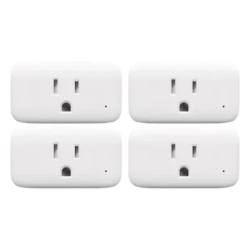 Kit Adaptador para Tomacorriente PlugIn Inalámbrico / 4 Piezas / IR 30 m / BLE Mesh / Wi-Fi 2.4 GHz / Sensor Temp-Humedad