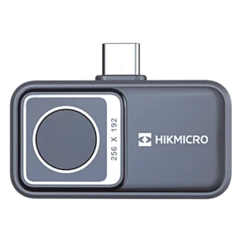 Cámara Termográfica para Smartphone / Resolución IR 256 x 192 / SuperIR / Rango -20°C a 400°C / Precisión ±2°C o ±2% / Campo de Visión 50° × 37.2° / USB-C y Lightning / IP40