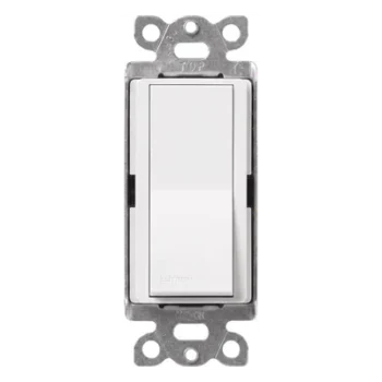 Interruptor de Paso 3 Vías / 120/277 V / 15 A / Iluminación y Motores / Paleta Grande / Blanco
