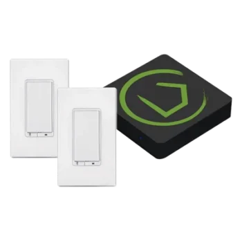 Kit Controlador Inteligente / Z-Wave, Zigbee, Shelly, Lutron / 2 Atenuadores On/Off / Cobertura 8-9 m (26-30 ft)