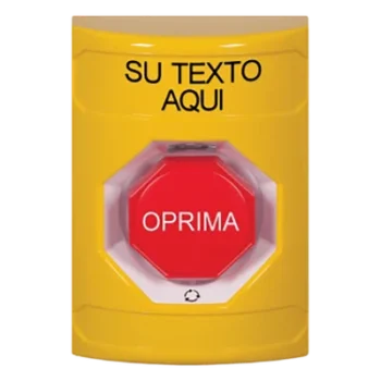 Botón de emergencia personalizable / Policarbonato y acero inoxidable / Restablecimiento por giro / Iluminación LED opcional / UL, cUL, ADA