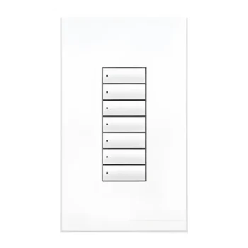 Teclado de pared seeTouch QS / 7 botones / estilo insert / 24-36 V CD vía QS Link / blanco / GRAFIK Eye QS, Sivoia QS, Energi Savr Node, Quantum