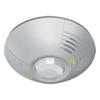 Sensor de ocupación de techo / Doble tecnología US + PIR / 46 m² (500 ft²) a 180° / Relevador SPDT 500 mA / Fotocelda 0-1000 lx / 20-24 VCD