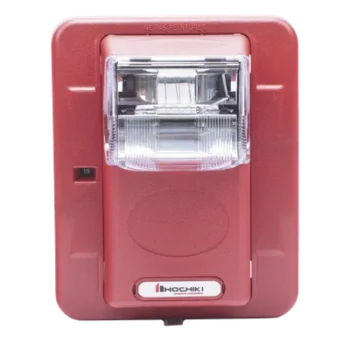 Lámpara Estroboscópica de Pared / 24 Vcc / 15-110 Candelas / 5 Intensidades / Rojo Sin Letrero / 5' x 4.5' x 2.5'