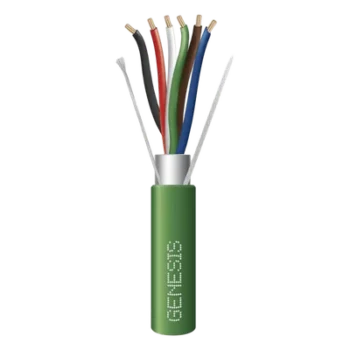 Bobina de Cable / 305 m (1000 ft) / 6 Conductores / 22 AWG / Blindado / Plenum / Verde