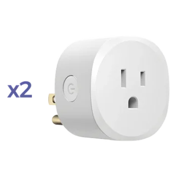 Kit de Adaptadores PlugIn / 2 Unidades / Diseño Compacto / Material Resistente a Altas Temperaturas / Instalación Sin Herramientas