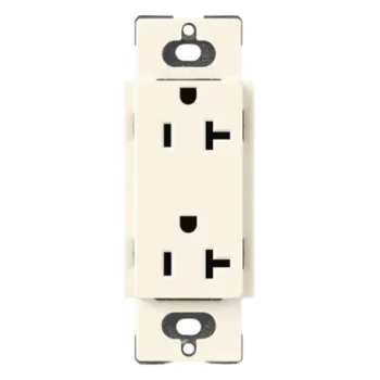 Contacto Dúplex de Pared / 20 A / 125 V / Terminales Laterales o Push-In / Acabado Satin Colors / Sin Tamper-Resistant