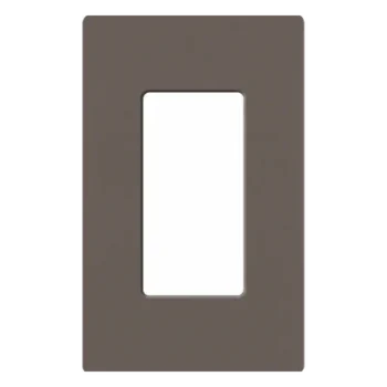 Placa de Pared / 1 Espacio / Diseño Sin Tornillos Visibles / 11.9 x 7.4 x 0.7 cm / Color Truffle