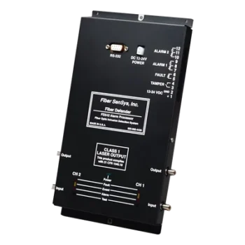 Sensor Perimetral de Fibra Óptica / 1 Zona / 0 a 5 Km Detección / 20 Km Fibra Insensitiva / 16.4 ft a 16,404 ft / 65,617 ft Fibra Insensitiva / Comunicación IP