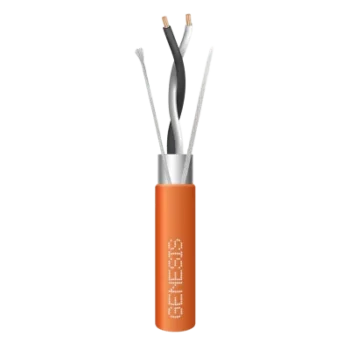 Bobina de 305 m (1000 ft) / Cable para Datos EIA-485 2x22 AWG / Blindado Trenzado / Plenum / Naranja