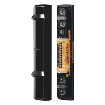 Barrera fotoeléctrica / 60 m (197 ft) / 4 rayos / 4 canales / Doble modulación / Transmisión automática de potencia
