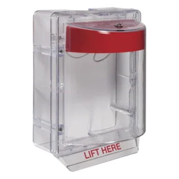Cubierta Protectora / Policarbonato UV / Bocina 95-105 dB / Montaje Superficie / Espaciador Transparente / ADA y UL / -40°C a 116°C