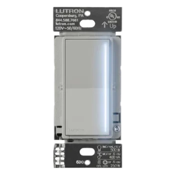 Atenuador de pared / 250 W LED-CFL o 500 W Inc/Hal/ELV o 400 VA MLV / neutro / RTISS / Pebble / RadioRA 3