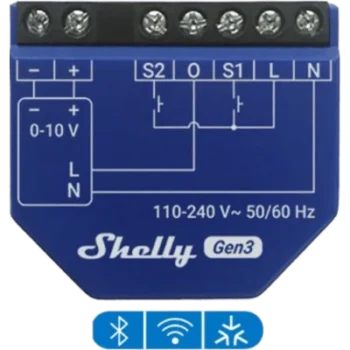 Controlador de Atenuación Inteligente / 0-10V y 1-10V / Wi-Fi, Bluetooth / 110-240 VAC / 13 A / PM Gen3