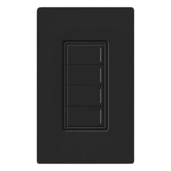 Botonera Híbrida con Dimmer Integrado / 4 Botones / 3 Escenas / Retroiluminación Personalizable / 120 V / RadioRA 3
