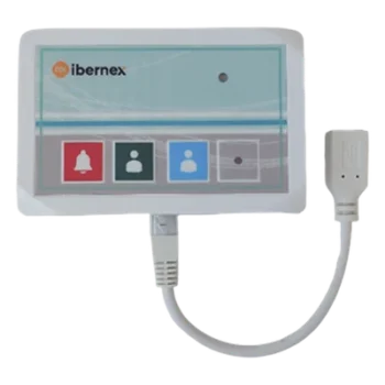 Terminal de Cama Inalámbrico / IP54 / ABS Antibacteriano / RF 433MHz / POCSAG / 400 m (1,312 pies) Alcance / Alimentación 2xAAA