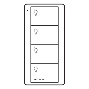 Control Pico / 4 botones / inalámbrico / biscuit / batería / 431-437 MHz / integración con hub Lutron