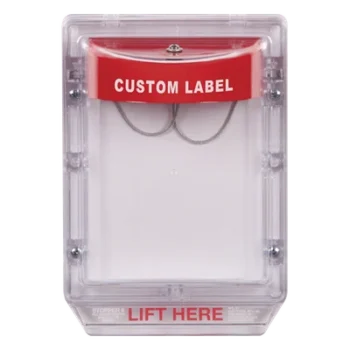 Cubierta Protectora de Policarbonato / Con Bocina 95-105 dB / Montaje Empotrado / 6.2 x 5.0 x 5.2 in / Etiqueta Personalizable