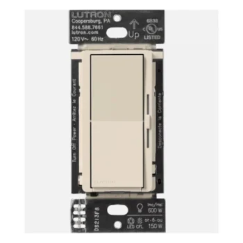 Atenuador de pared / Sin cable neutro / 150 W LED-CFL / 600 W INC-HAL / 120 V / 3 vías / Caseta Wireless