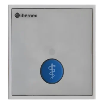 Módulo de Botón para Empotrar / 1 Tecla Iluminada con Realimentación Táctil y Audible / Lector RFID 125KHz Integrado / Comunicación RS485 / Señalización Luminosa de Estado de Alarma y Presencia Médic