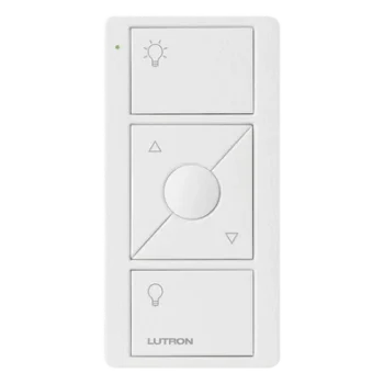 Control Pico / 3 botones + subir-bajar / RF 431-437 MHz / Alcance 9 m paredes, 18 m línea vista / Batería CR2032 / Caseta, GRAFIK Eye QS
