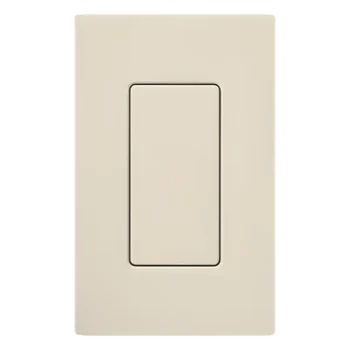 Inserto ciego / apertura estilo decorador / plástico / acabado brillante (gloss) almendra claro / 2 5/8 x 1 5/16 in / para placas Lutron Claro