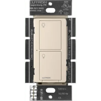 Interruptor On/Off / 6A / 120V~ / requiere neutro / RF 434MHz Clear Connect / Caseta Wireless / almendra claro
