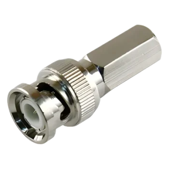 Conector BNC Macho / RG-59/U / 75 Ohm / Rosca Hexagonal 9.5 mm / Ensamble sin Herramientas / 13.9 mm x 31.8 mm
