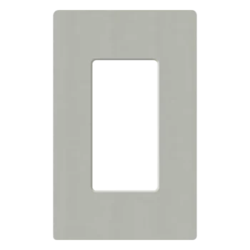 Placa de pared Claro / 1 espacio (1-gang) / 75 x 119 x 7.6 mm / sin tornillos visibles / acabados gloss y satín