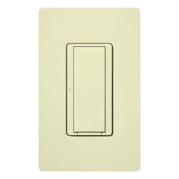 Switch on/off inalámbrico / Doble voltaje 120-277 V / 8 A iluminación / 1/10 HP 3 A motores / Sin neutro / RadioRA 2