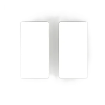 Placa de pared Claro / 2 espacios (2-gang) / 121 x 119 x 7.6 mm / sin tornillos visibles / acabados gloss y satín