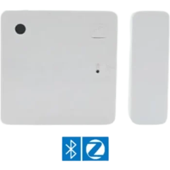 Sensor de Puerta/Ventana Bluetooth y Zigbee / Detección de Apertura, Cierre e Inclinación / Sensor de Luz Incorporado / Batería CR2032