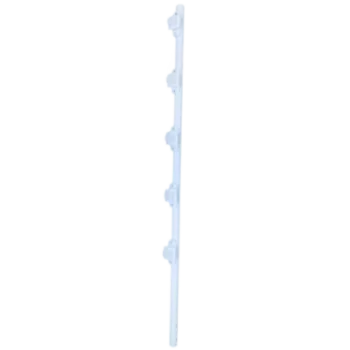 Poste de Paso para Cerca Eléctrica / Acero Galvanizado en Caliente / 5 Aisladores / Longitud 1.2 m (3.9 ft) / Diámetro 25 mm (1 in) / Peso 0.92 kg