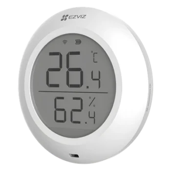 Sensor de Temperatura y Humedad / Zigbee 2.4GHz / Pantalla LCD / Batería CR2450 3V / -10°C a +60°C / 5.28 x 2.03 in