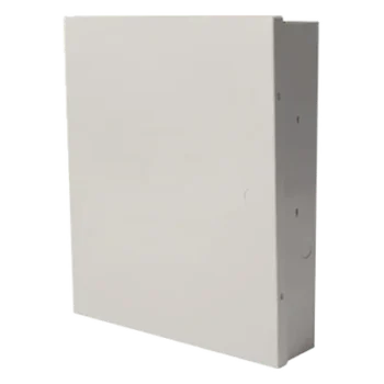 Gabinete Metálico para Panel de Alarma / Diseño Delgado / Empotrado en Pared / 37.5 cm x 32 cm x 8 cm