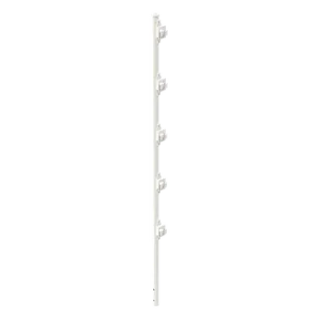 Poste para Cerca Electrificada / 5 Aisladores de Paso / Acero Galvanizado Cal. 18 / 1.2 m (3.9 ft) / Fijación Directa en Concreto