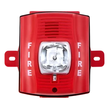 Sirena/Estrobo / Bifilar / Exterior Serie K / 12-24 Vcc / 15-115 cd Seleccionable / hasta 88 dBA / Rojo