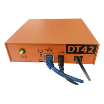 Receptora de alarmas IP Universal con 1 entrada de linea telefónica, para su central de monitoreo, recepción TCP/IP o GPRS, serie M2M, paneles de alarma Hikvision, entre otros.
