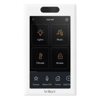 Control de Iluminación Inteligente / Pantalla Táctil LCD 5 Pulgadas / Wi-Fi 2.4 GHz / 3 Controles Integrados / Compatible Alexa, Google Home y Apple HomeKit / 120V 60 Hz