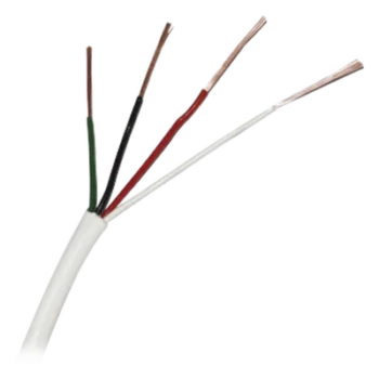 ( Venta x metro ) Cable 4x22 AWG, Color Blanco, uso INTERIOR, para aplicaciones en alarmas Aprobado UL, ( Hasta agotar existencias )