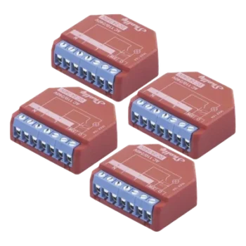 KIT de 4 piezas Relevador inalámbrico inteligente 16A, 110-230 V, medición de consumo, compatible con asistente de voz Alexa, Google Home